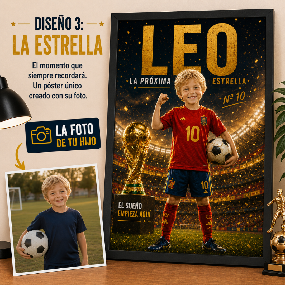 Póster Personalizado Campeón del Mundo
