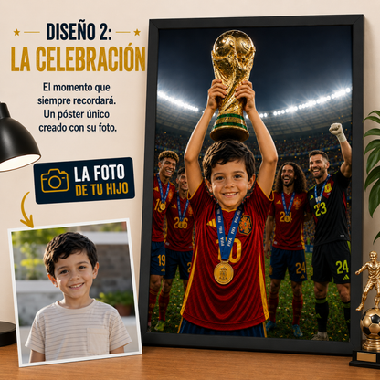 Póster Personalizado Campeón del Mundo